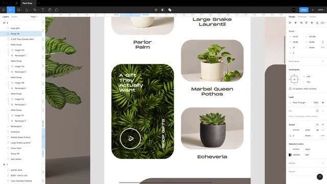 Plant Shop Mobile App | Speed UI Design Art | Figma Tutorial смотреть онлайн