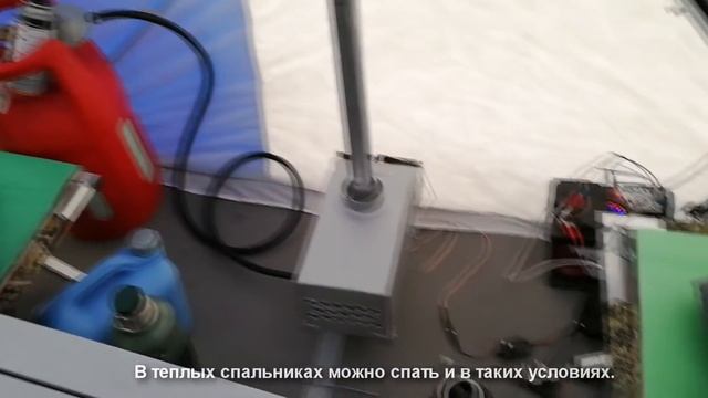 Испытания палатки Polar Bird 4T long в мороз -30С смотреть онлайн