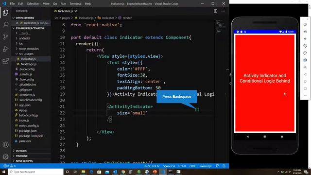 Tech Guru - React Native Activity Indicator Component & Conditional Logic смотреть онлайн