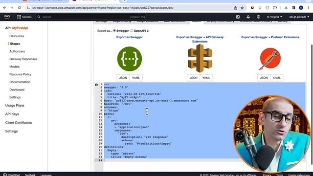 AWS API Gateway ? Export Swagger Tutorial ? смотреть онлайн