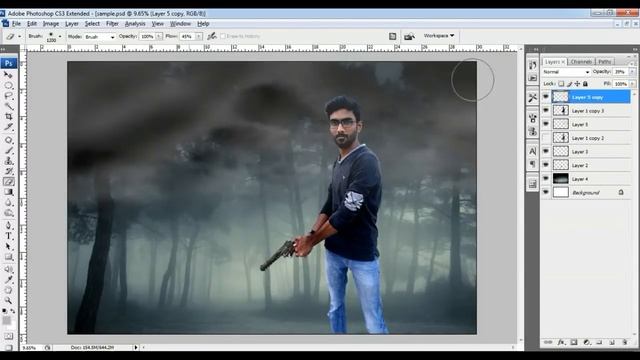 PHOTO MANIPULATION | MANISH ZOMBIE KILLER | PHOTOSHOP EDITING смотреть онлайн