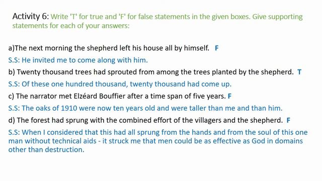 The Man Who Planted Trees All Activity Solution including Grammar & Writing смотреть онлайн