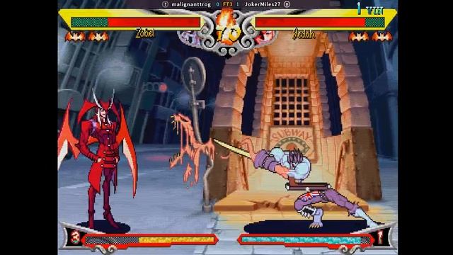 Vampire Savior Online (Fightcade 2): maligianttrog (Zabel) VS JokerMiles27 (Jedah) - FT3 смотреть онлайн