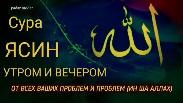 Сура Ясин سورة يس  проблемы будут решены у того, кто прочтет эту Суру Ин ША Аллаh. смотреть онлайн