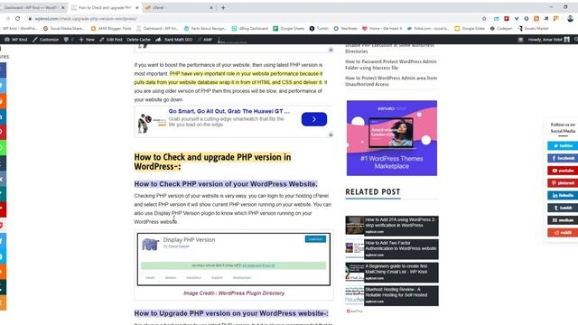 How to Check and upgrade PHP version in WordPress смотреть онлайн