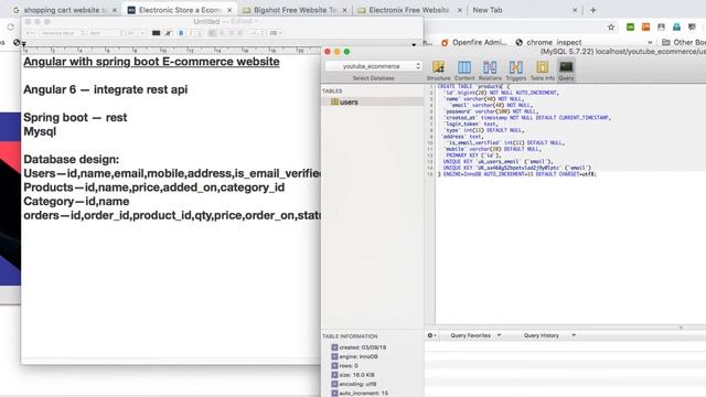 Angular | spring boot | Shopping cart | database_design | part-1 смотреть онлайн