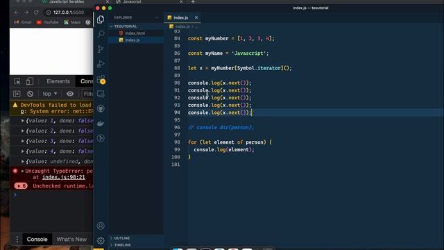 JavaScript Iterables and Iterating Explain. #69 смотреть онлайн