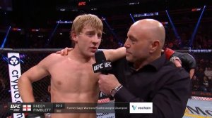 UFC 282: Пэдди Пимблетт - Слова после боя