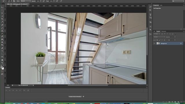 Обработка фото квартиры с окном | Photoshop смотреть онлайн