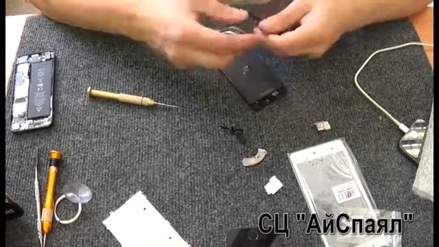 Замена дисплея iPhone 5 смотреть онлайн