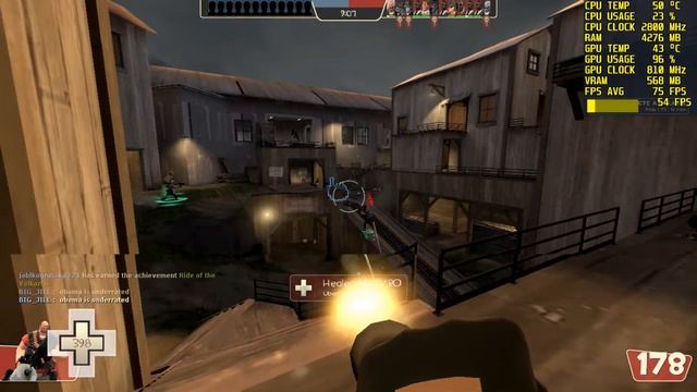 GT 520 TEAM FORTRESS 2 BENCHMARK смотреть онлайн