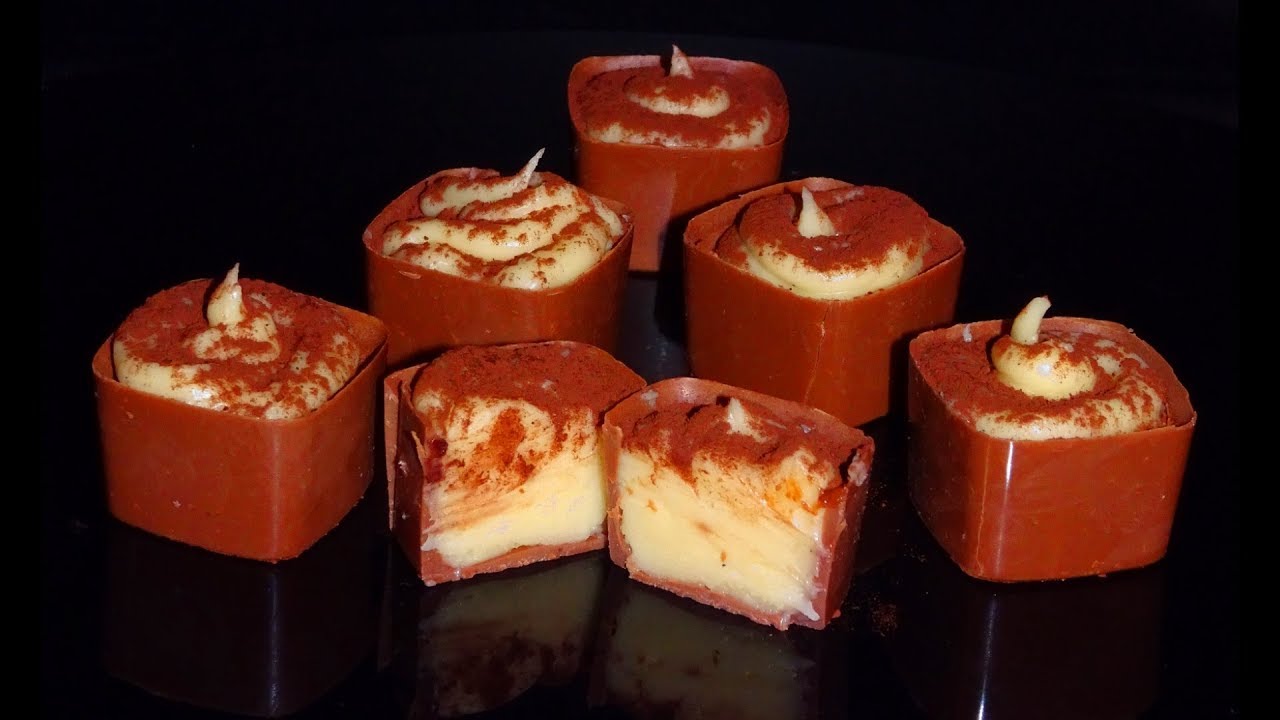 Как сделать ОТКРЫТЫЕ ШОКОЛАДНЫЕ ЧАШЕЧКИ конфеты с начинкой.mp4 смотреть онлайн