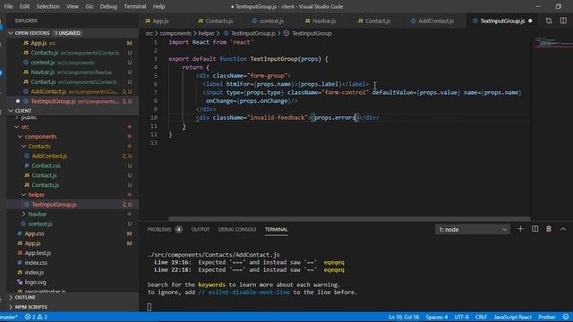 React ep14 form validation смотреть онлайн
