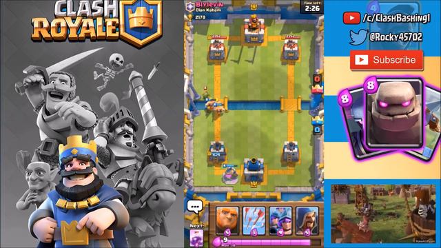 Clash Royale - Playing with TV Royale Decks - Episode 1 - Giant / 3 Musketeers! смотреть онлайн