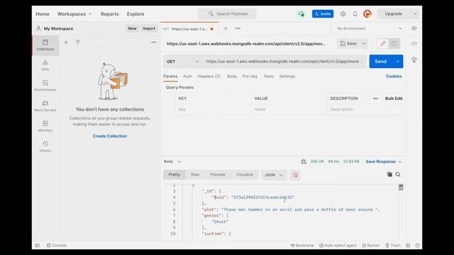 Create a Serverless API with Postman and MongoDB Realm | Postman Student Summit смотреть онлайн