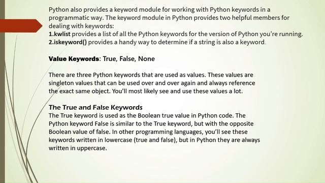 Keywords || identifiers || Literals || variables in python || smart Starters смотреть онлайн