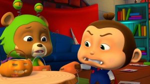 Пять маленьких монстров + Жуткий музыкальные и анимационные видео для детей