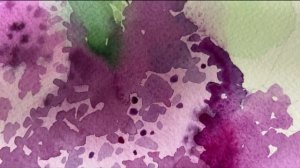 Рисуем куст сирени акварелью.