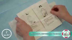 Алгоритм надевания стерильных перчаток