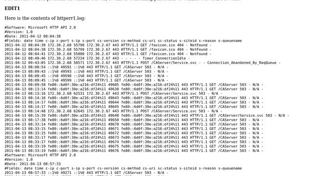 HTTP Error 503 on Win2k8 when browsing to the root of an ASP.NET application using HTTPS смотреть онлайн