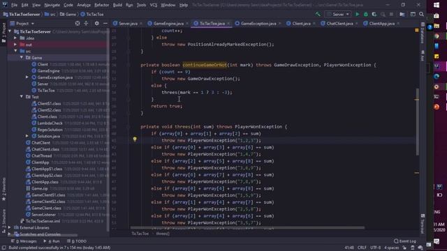 Tic Tac Toe Server program in Java смотреть онлайн