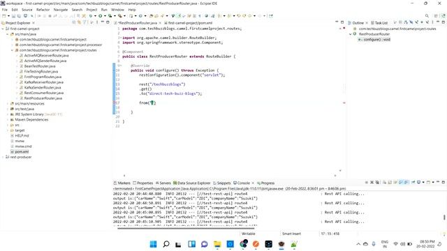 Apache Camel - Rest Producer | TECH BUZZ BLOGS смотреть онлайн