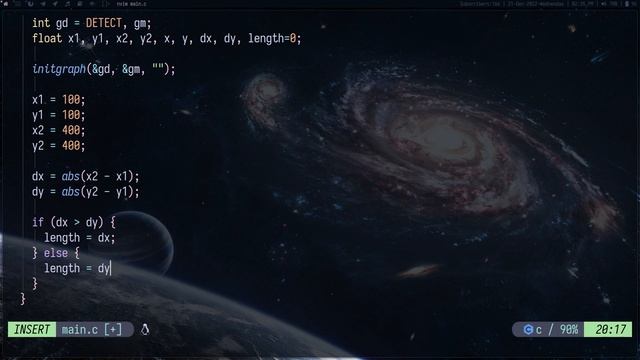 NeoVIM - DDA Algorithm + Lofi Background смотреть онлайн