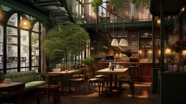 Smooth Jazz & Rain Sounds - Coffee Shop Ambience With Rain On Window And Jazz Music