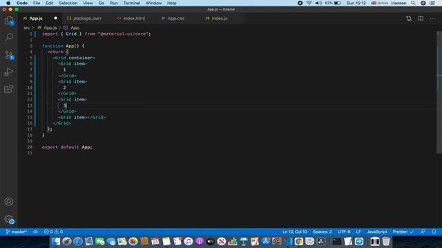 React JS Material UI Tutorial - Create a Grid Using Material-UI Library - React JS Tutorial смотреть онлайн