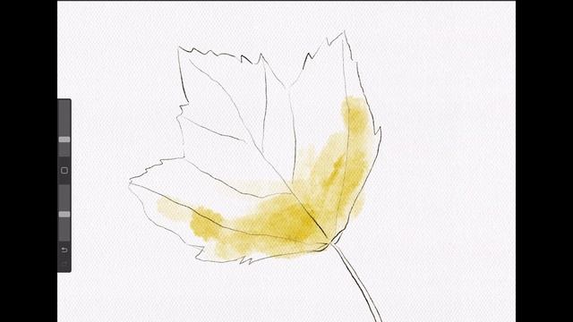 Painting an Autumn Leaf in Procreate® // Aqua Real Watercolour Brushes смотреть онлайн