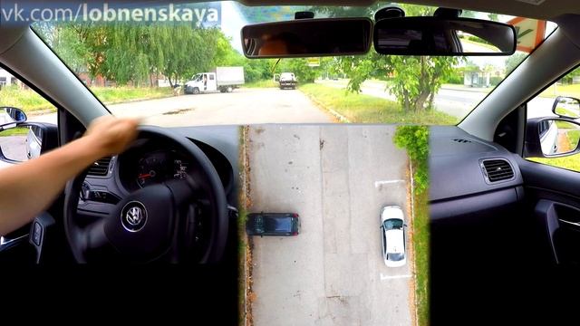 Параллельная парковка для экзамена в ГИБДД. Возможные ошибки и нюансы. смотреть онлайн