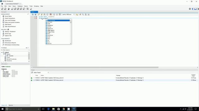SQL Alter Table to add, modify, delete columns смотреть онлайн