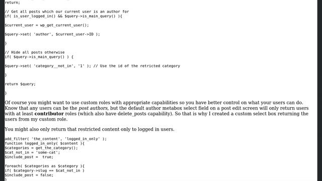 Wordpress: User restricted only show posts assigned to current user (2 Solutions!!) смотреть онлайн