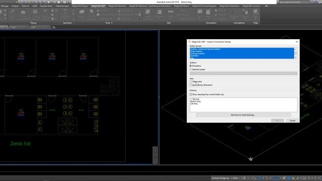 MagiCAD for AutoCAD - New Project ( farklı dwg , farklı kat çalışma ) смотреть онлайн