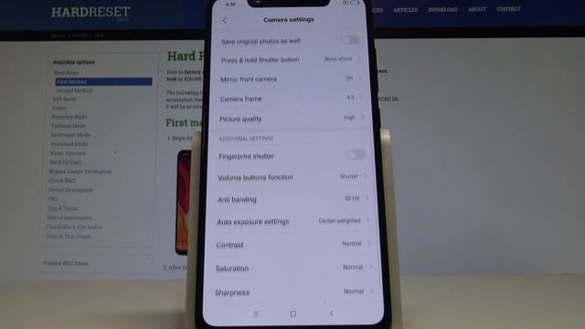 How To Reset Camera In XIAOMI Mi 8 - Restore Default Settings