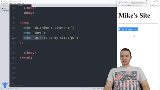 5 Writing HTML PHP Tutorial 5 смотреть онлайн