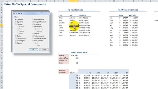 How to Take Advantage of the Go To Special Dialog Box in Excel смотреть онлайн