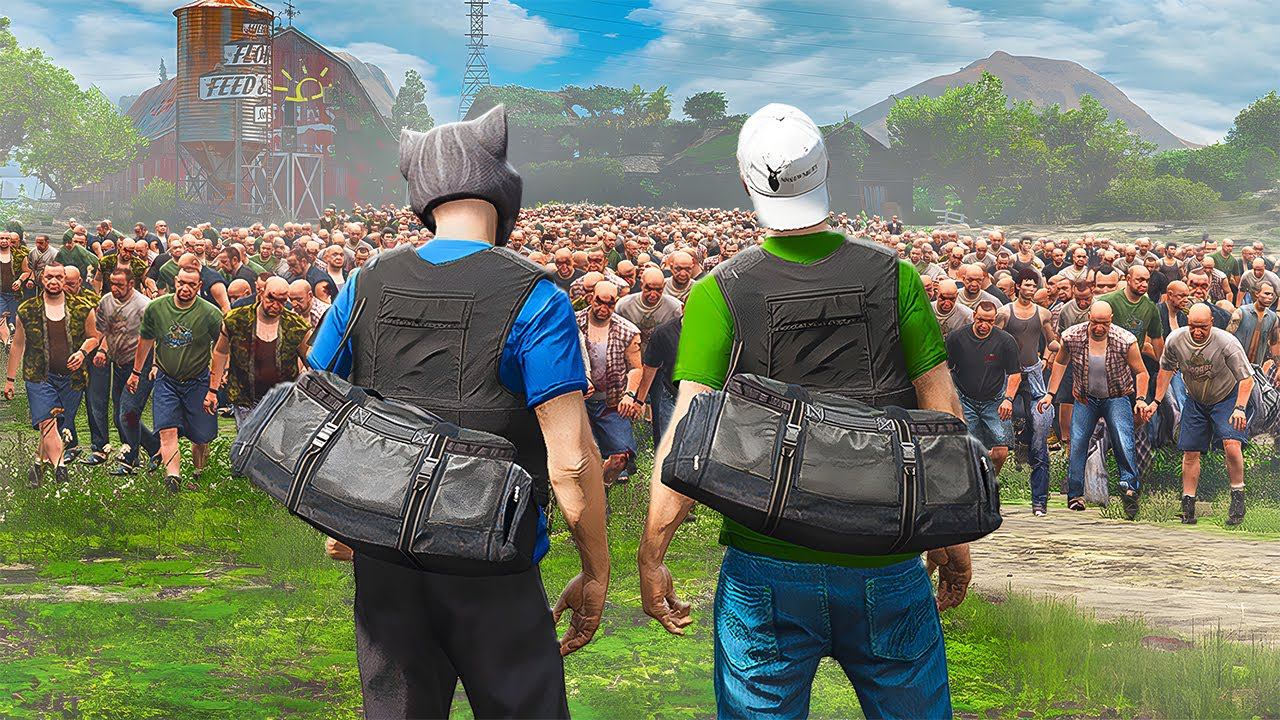 ВЫЖИВАНИЕ С РАЙЛЮХОЙ В ЗОМБИ АПОКАЛИПСИСЕ! КАК ПЕРЕЖИТЬ КОНЕЦ СВЕТА ГТА 5 МОДЫ МУРКА смотреть онлайн