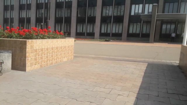Кривой Рог Цветочная клумба горисполкома. смотреть онлайн