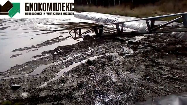Перемешивание навозохранилища мешалкой. Март 2017 смотреть онлайн