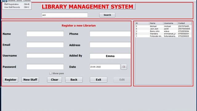 Library Management System in Java Netbeans with Source Codes смотреть онлайн