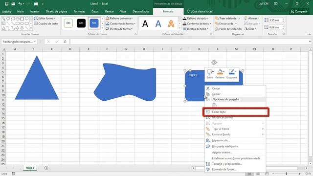 CURSO EXCEL [74] ► Herramientas de DIBUJO - GRUPO INSERTAR FORMAS ??? - 2023 смотреть онлайн