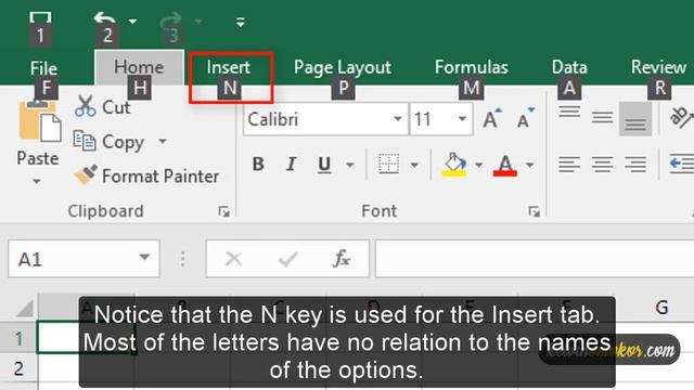 How to Use the Ribbon Shortcuts in Microsoft Excel смотреть онлайн