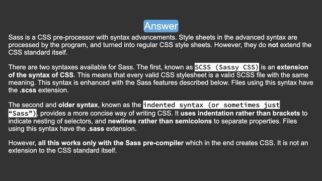 What's the difference between SCSS and Sass? смотреть онлайн