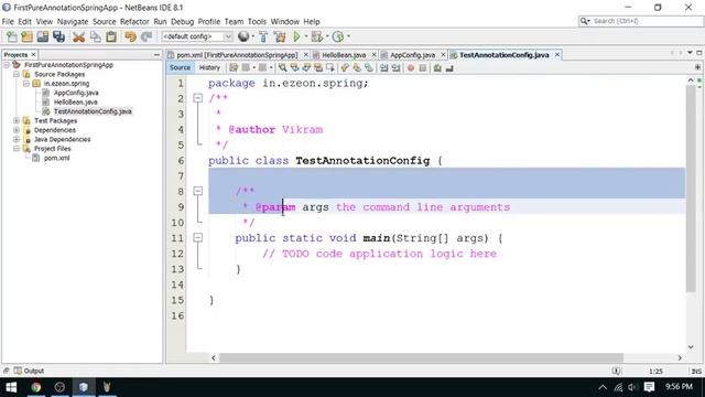 Spring Framework Configuration Using Annotation, No XML - Java Training By eZeon смотреть онлайн