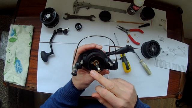 Обзор, разборка и апгрейд карповой катушки  Okuma CUSTOM BLACK CB60