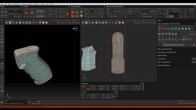 4. UV-развертка. Blender 2.8, RizomUV