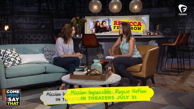 Rebecca Ferguson on meeting Tom Cruise for the first time смотреть онлайн