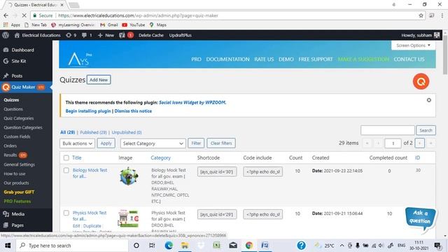 How To Create Timer Based Mock-test In WordPress | टाइमर आधारित मॉक-टेस्ट कैसे बनाएं- 2021- 2022 смотреть онлайн