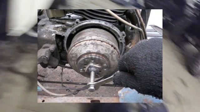 Как снять и обслужить династартер на мотороллере Тула, Муравей и мотоцикле. - Тусик Т200-М